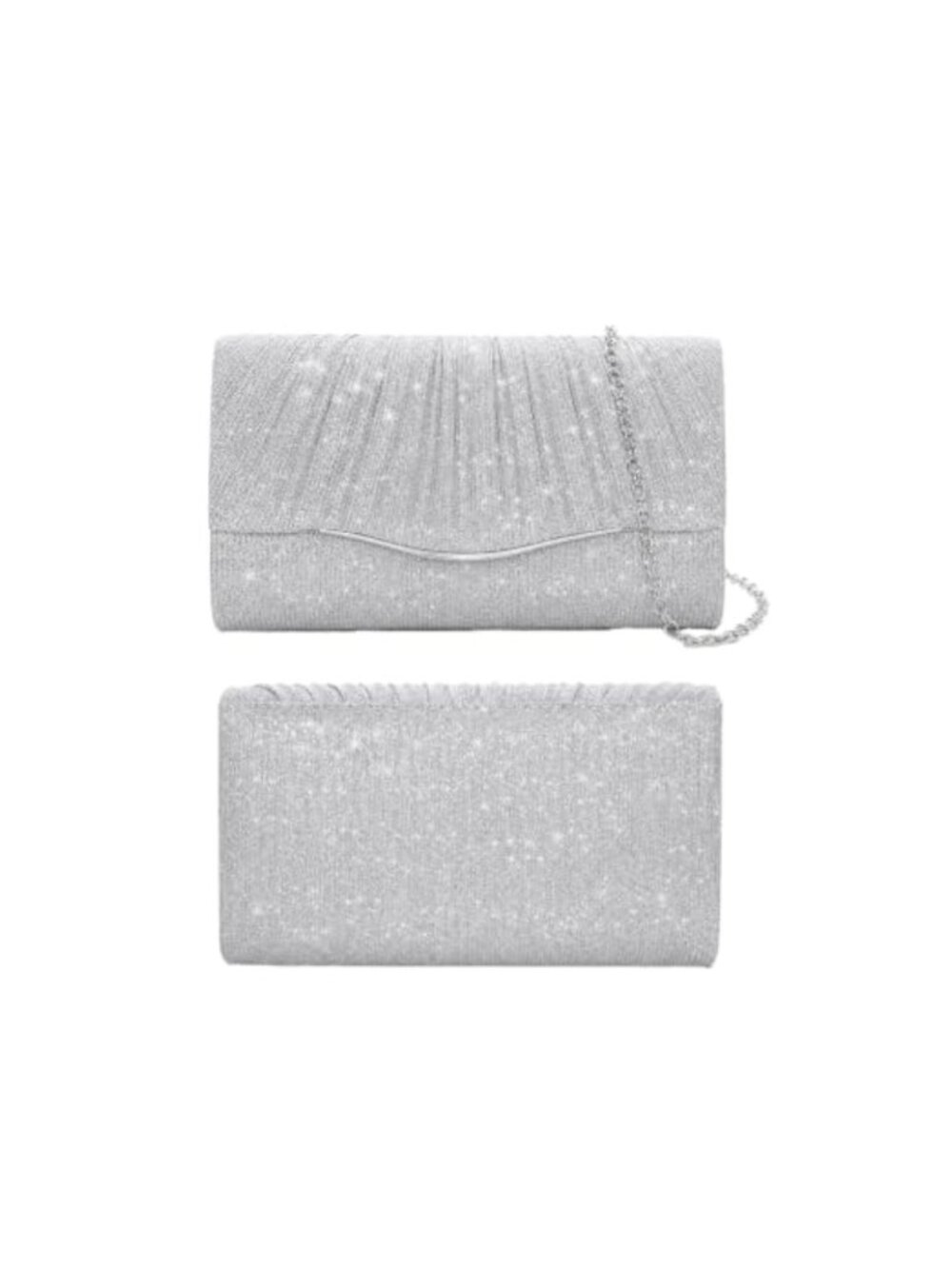 Rhinestone Sequin Evening Clutch Crossbody Bag